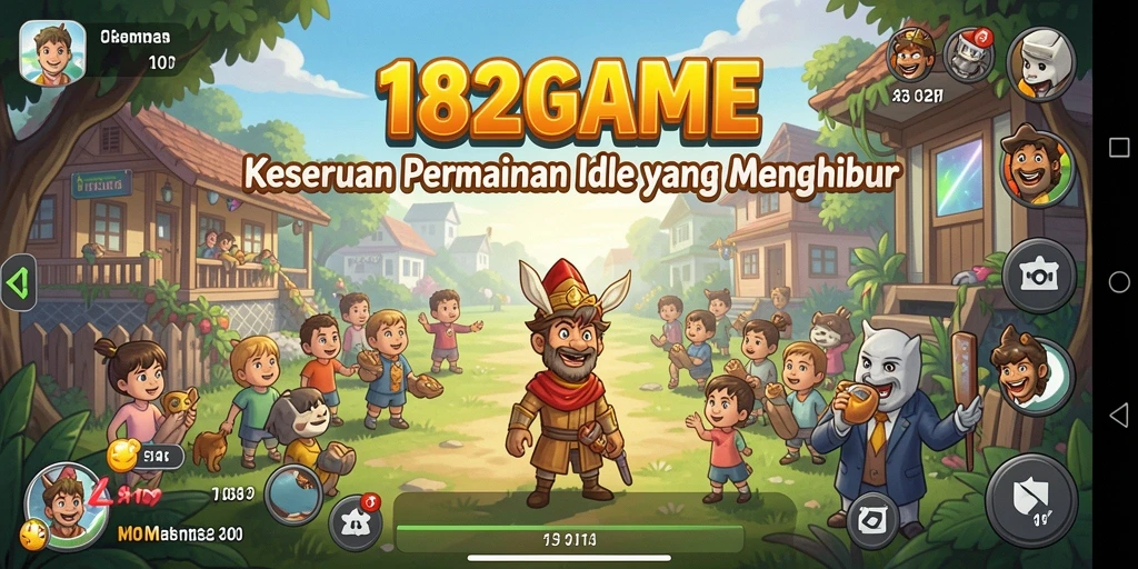 Screenshot 182GAME menampilkan gameplay Idle yang menyenangkan dan menghibur.