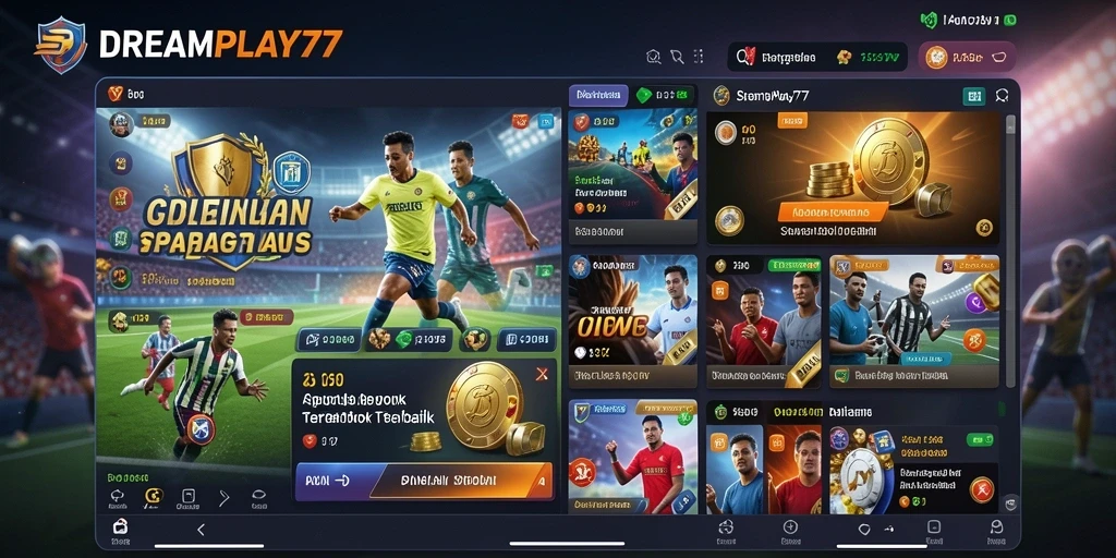 Screenshot gameplay Sportsbook DREAMPLAY77 menunjukkan taruhan yang menarik.