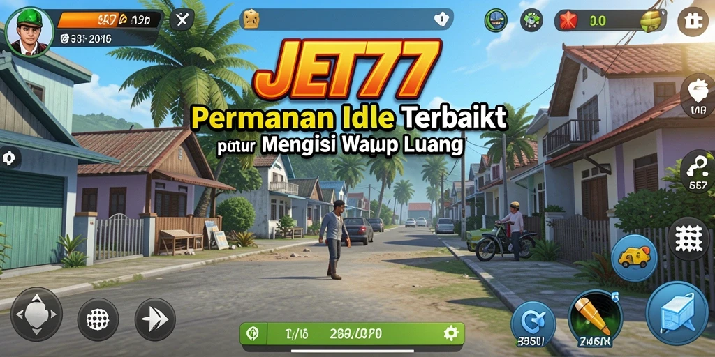 Tampilan gameplay JET77 dengan mekanisme Idle yang menarik.