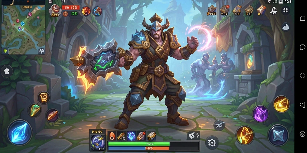 Tampilan gameplay OLX128 yang mendebarkan dalam pertarungan ARPG.