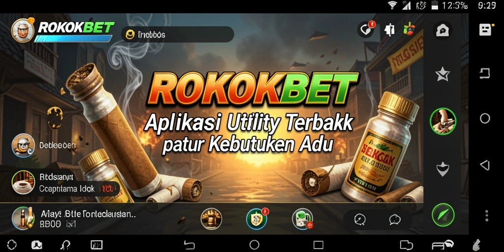 Screenshot ROKOKBET menunjukkan fitur pengingat dan manajemen waktu.