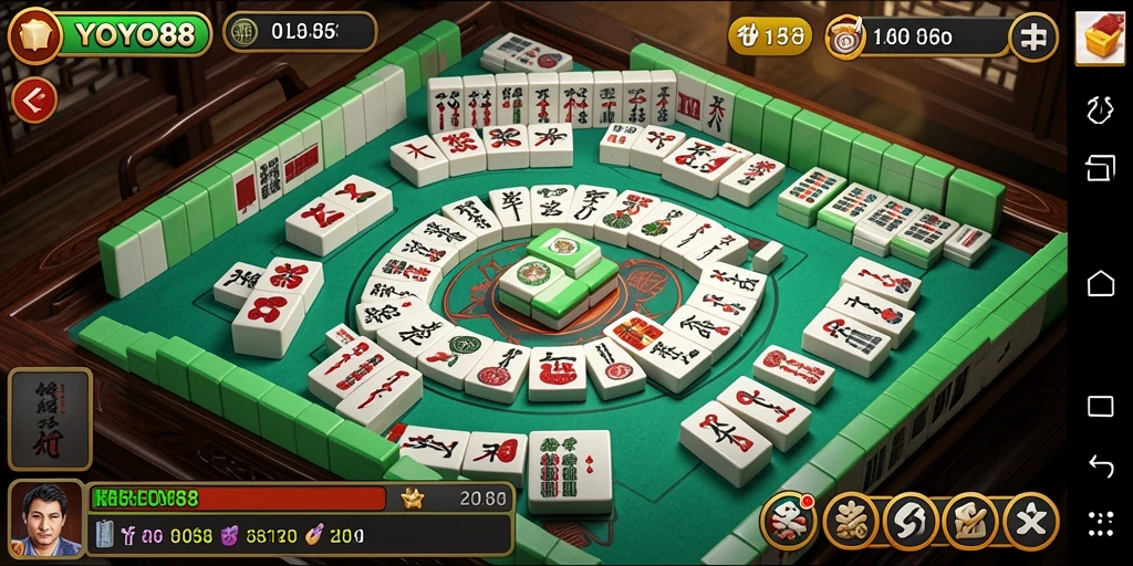 Tampilan screenshot gameplay seru di YOYO88 dengan Mahjong.
